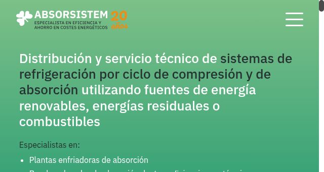 Screenshot of absorsistem.com