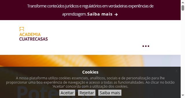 Screenshot of academiacuatrecasas.pt