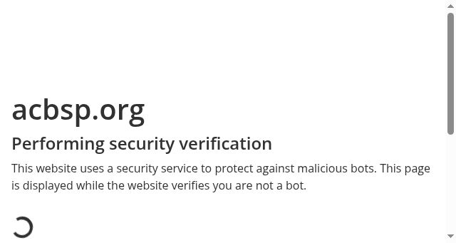 Screenshot of acbsp.org