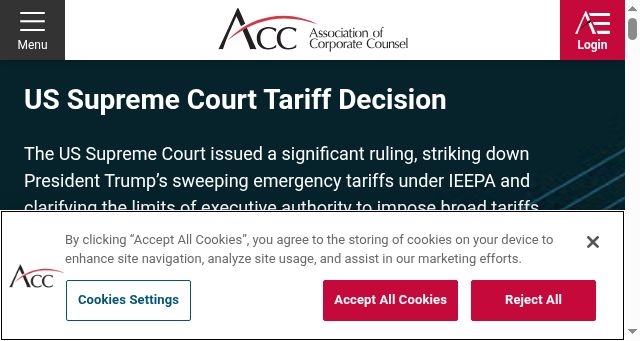 Screenshot of acc.com