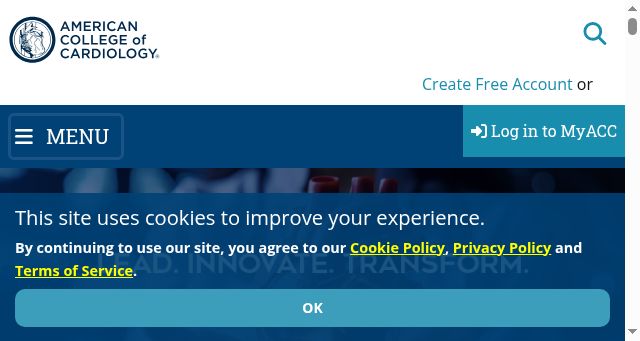 Screenshot of acc.org
