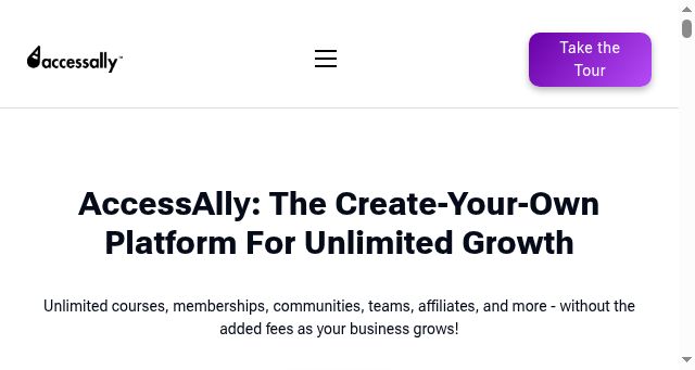 Screenshot of accessally.com
