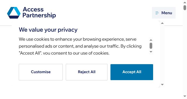Screenshot of accesspartnership.com