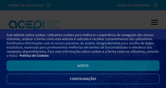 Screenshot of acepi.pt