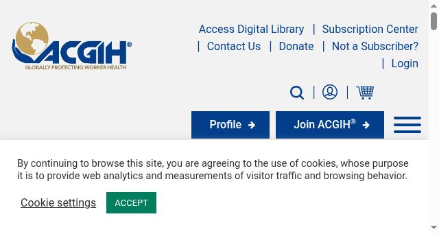 Screenshot of acgih.org