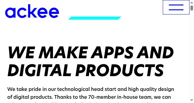 Screenshot of ackee.agency