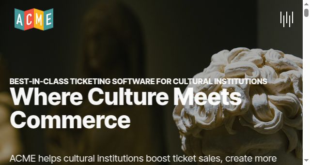 Screenshot of acmeticketing.com