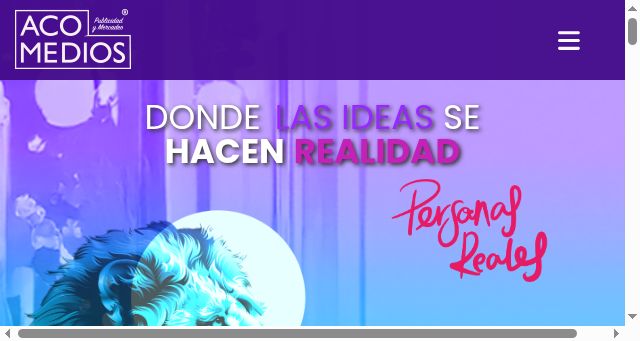 Screenshot of acomedios.com