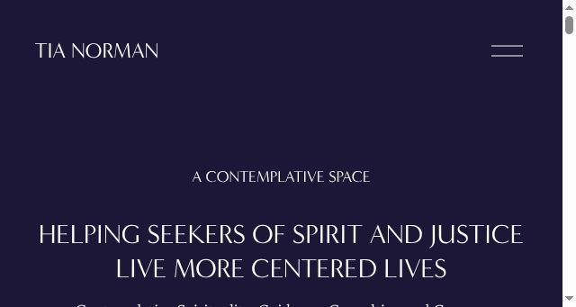 Screenshot of acontemplativespace.com