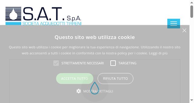 Screenshot of acquedottitirreni.it