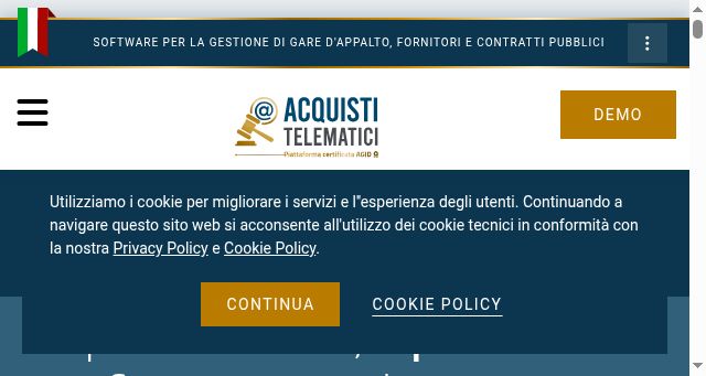Screenshot of acquistitelematici.it