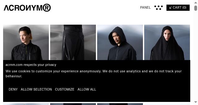 Screenshot of acrnm.com