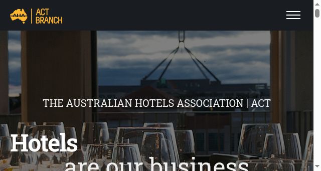 Screenshot of actaha.org.au