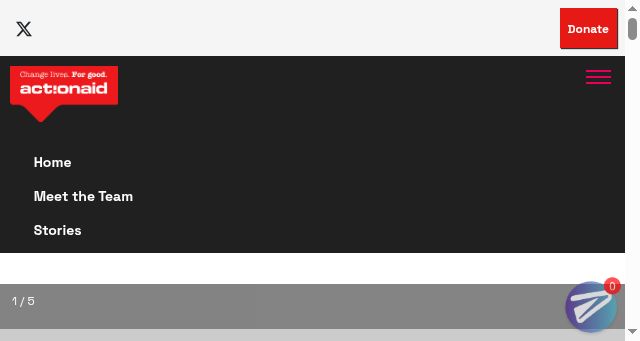 Screenshot of actionaid.org.za