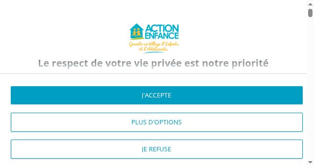 Screenshot of actionenfance.org