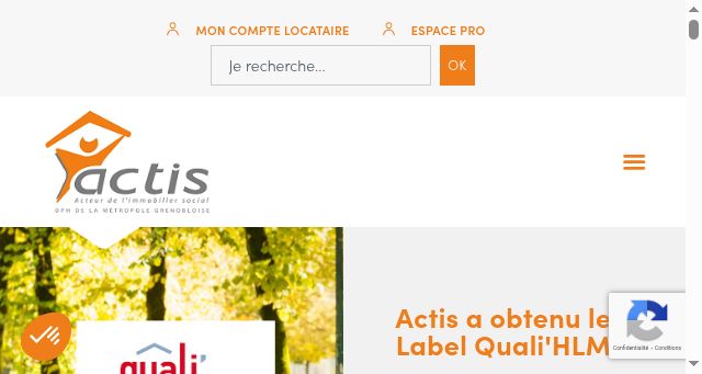 Screenshot of actis.fr