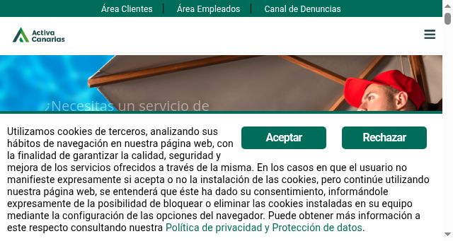 Screenshot of activacanarias.es