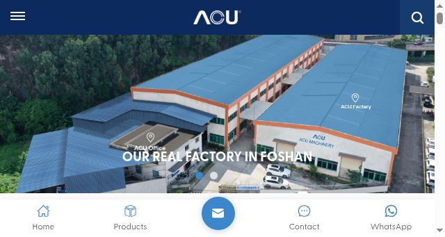 Screenshot of acusheetmetalmachine.com
