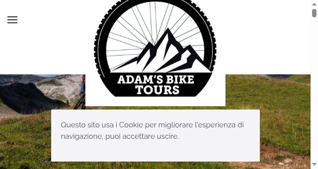 Screenshot of adamsbiketours.com