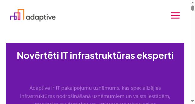 Screenshot of adaptive.lv