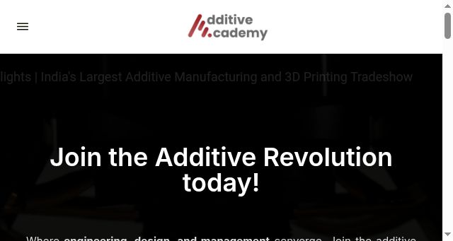 Screenshot of additive.academy