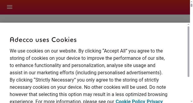 Screenshot of adecco.lu