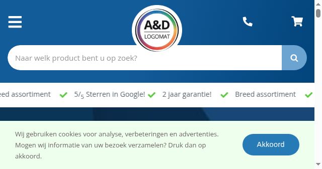 Screenshot of adlogomat.nl