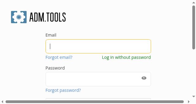 Screenshot of adm.tools