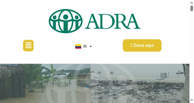 Screenshot of adracolombia.org