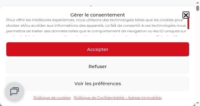 Screenshot of adressimmobilier.com
