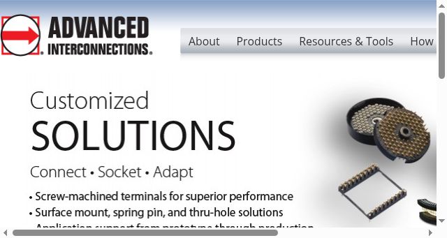 Screenshot of advanced.com