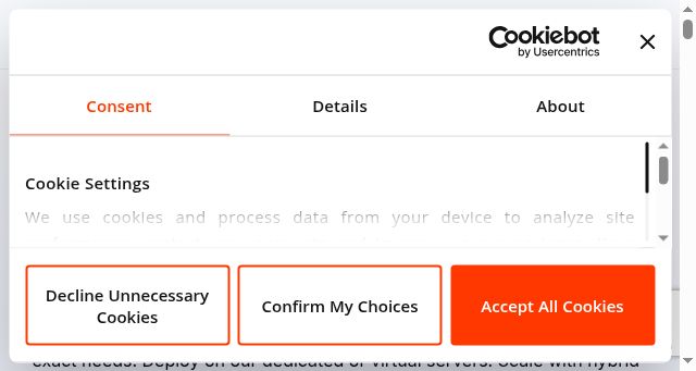 Screenshot of advancedhosting.com