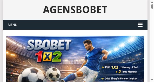 Screenshot of agensbobet.us