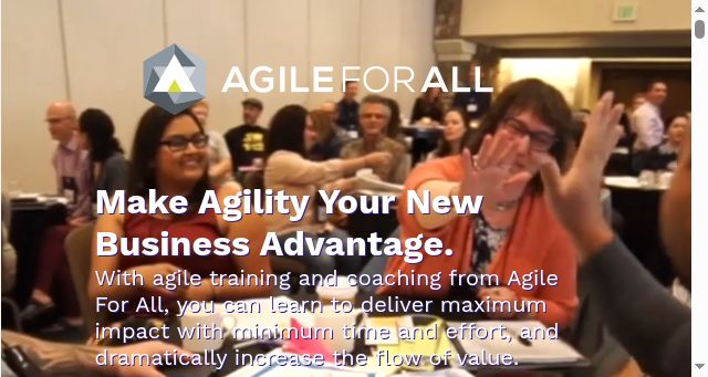 Screenshot of agileforall.com