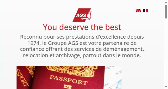 Screenshot of ags-globalsolutions.com