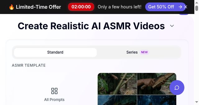 Screenshot of aiasmr.lol