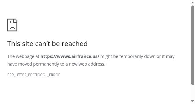 Screenshot of airfrance.us