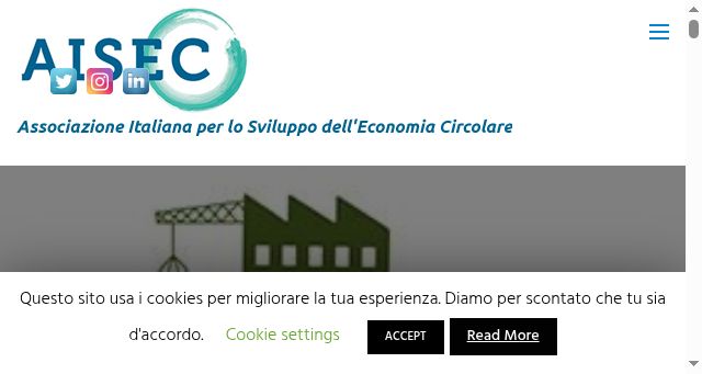 Screenshot of aisec-economiacircolare.org