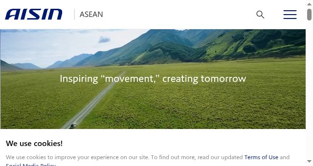 Screenshot of aisin-asean.com