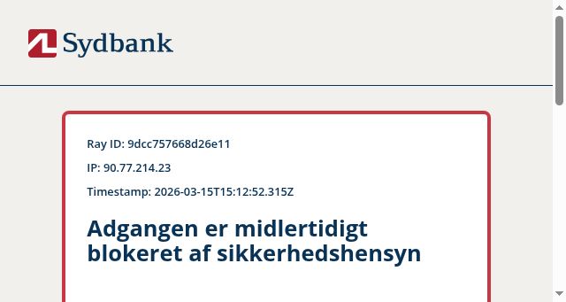 Screenshot of al-sydbank.dk