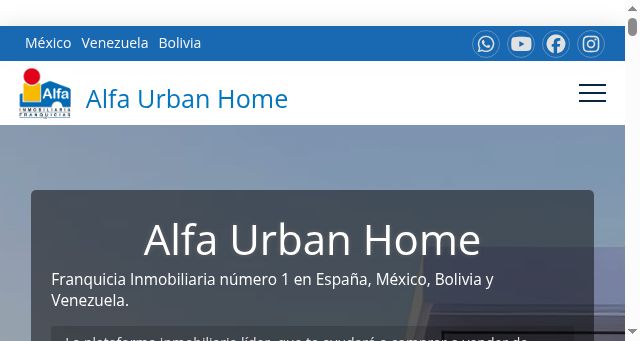Screenshot of alfaurbanhome.com