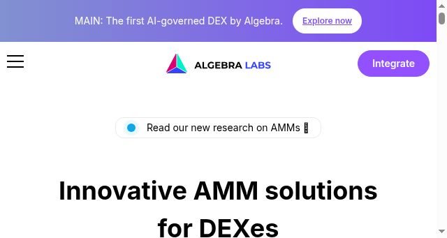 Screenshot of algebra.finance