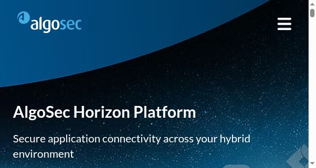 Screenshot of algosec.com