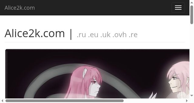 Screenshot of alice2k.com