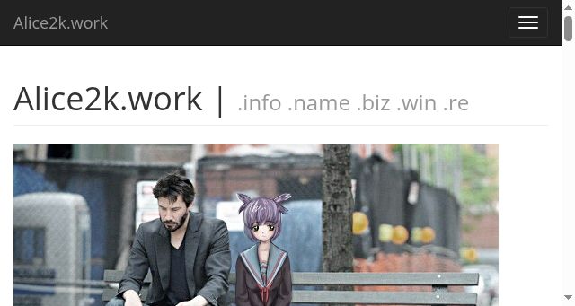 Screenshot of alice2k.work