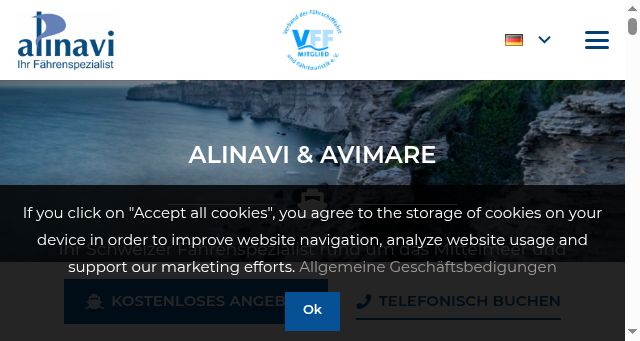Screenshot of alinavi.ch