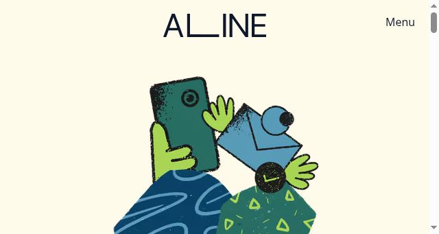 Screenshot of aline.to