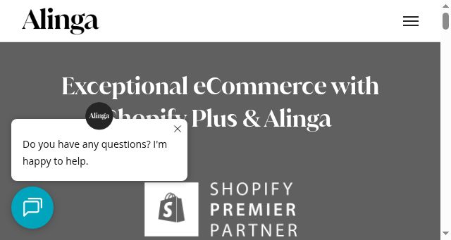 Screenshot of alinga.com.au