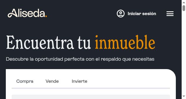 Screenshot of alisedainmobiliaria.com