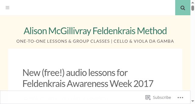 Screenshot of alisonmcgillivray.com